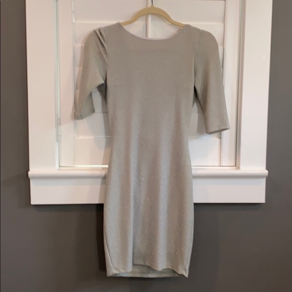 Silver shimmery dress